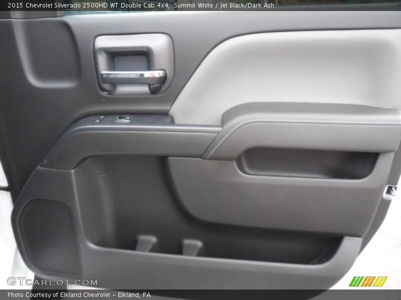 Summit White / Jet Black/Dark Ash 2015 Chevrolet Silverado 2500HD WT Double Cab 4x4