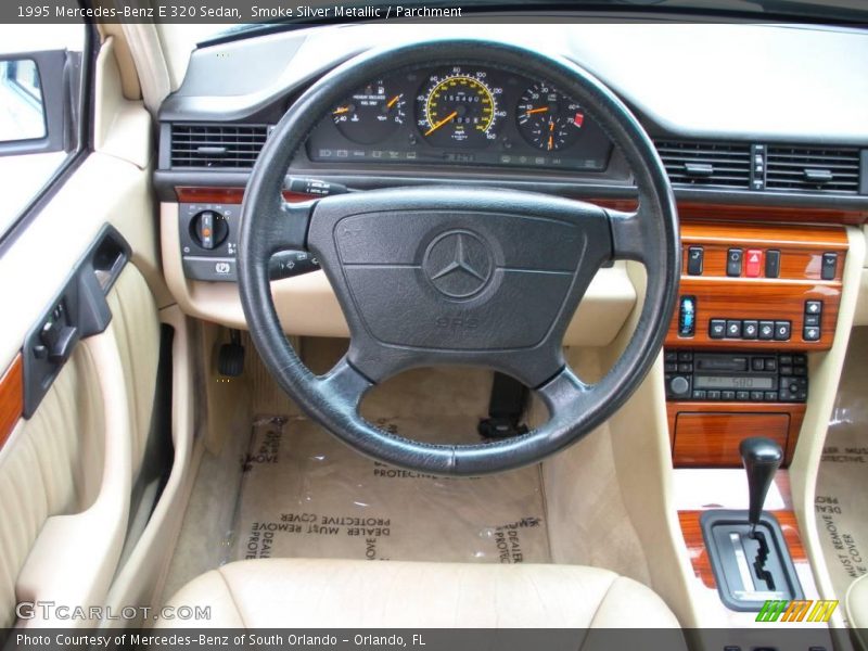 Smoke Silver Metallic / Parchment 1995 Mercedes-Benz E 320 Sedan