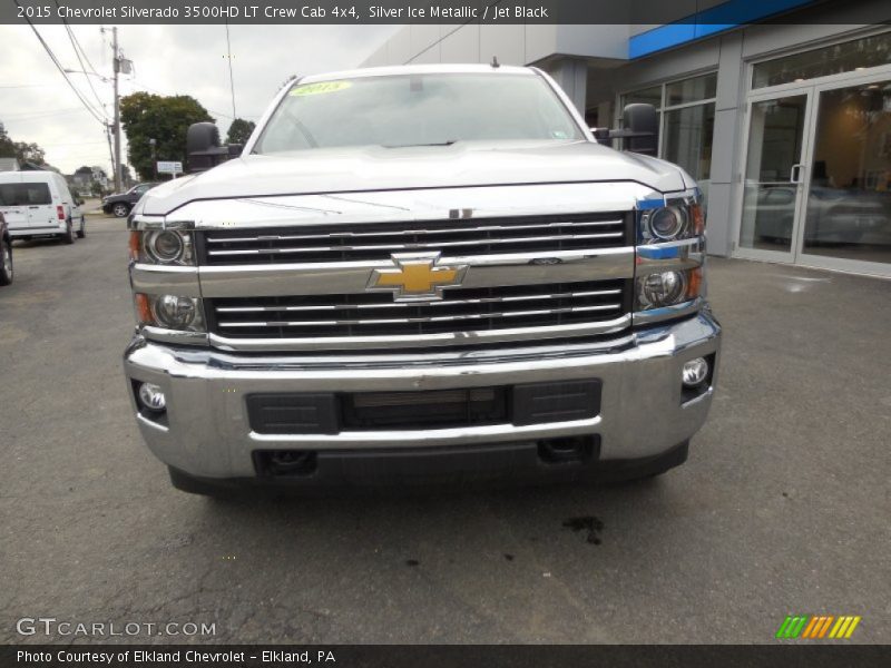 Silver Ice Metallic / Jet Black 2015 Chevrolet Silverado 3500HD LT Crew Cab 4x4
