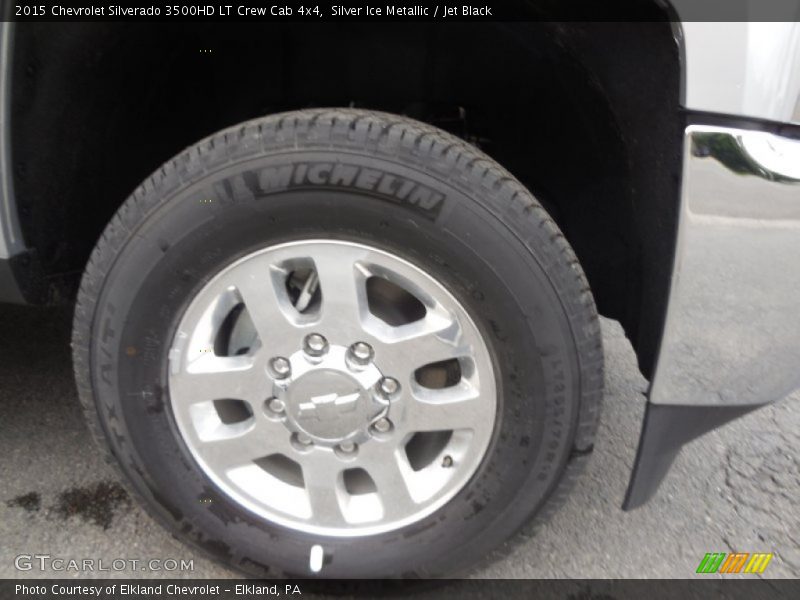 Silver Ice Metallic / Jet Black 2015 Chevrolet Silverado 3500HD LT Crew Cab 4x4