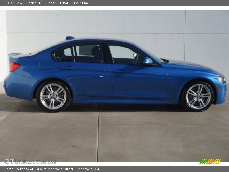 Estoril Blue / Black 2015 BMW 3 Series 328i Sedan