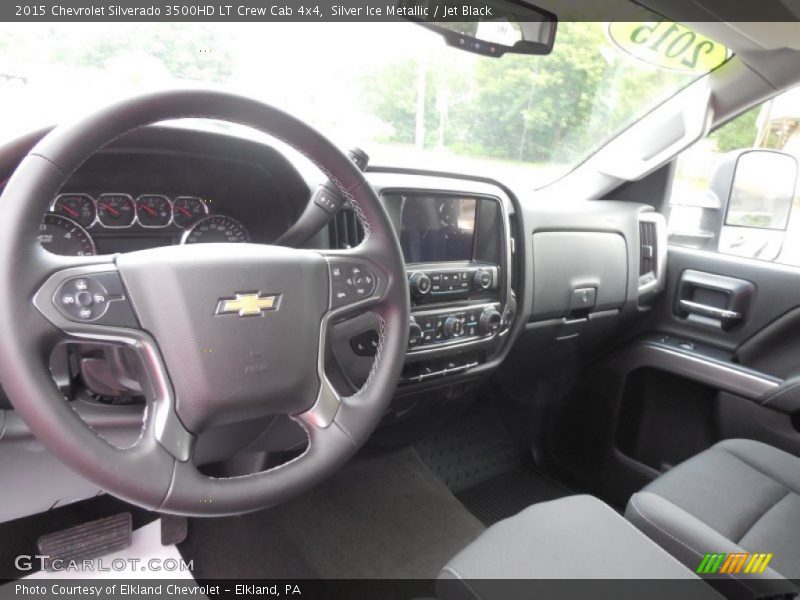 Silver Ice Metallic / Jet Black 2015 Chevrolet Silverado 3500HD LT Crew Cab 4x4