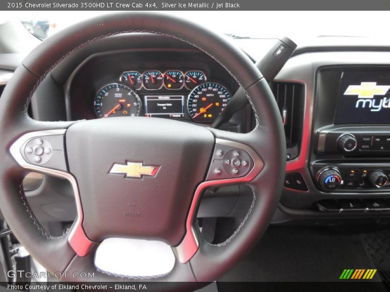 Silver Ice Metallic / Jet Black 2015 Chevrolet Silverado 3500HD LT Crew Cab 4x4