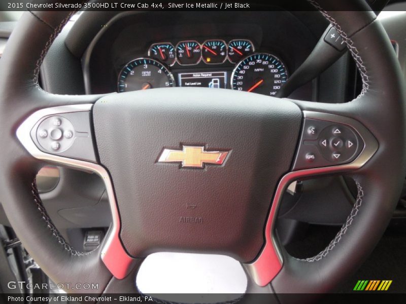 Silver Ice Metallic / Jet Black 2015 Chevrolet Silverado 3500HD LT Crew Cab 4x4