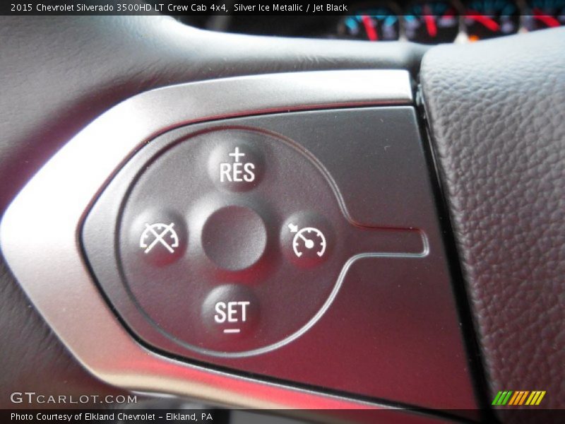 Silver Ice Metallic / Jet Black 2015 Chevrolet Silverado 3500HD LT Crew Cab 4x4