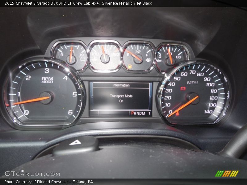 Silver Ice Metallic / Jet Black 2015 Chevrolet Silverado 3500HD LT Crew Cab 4x4