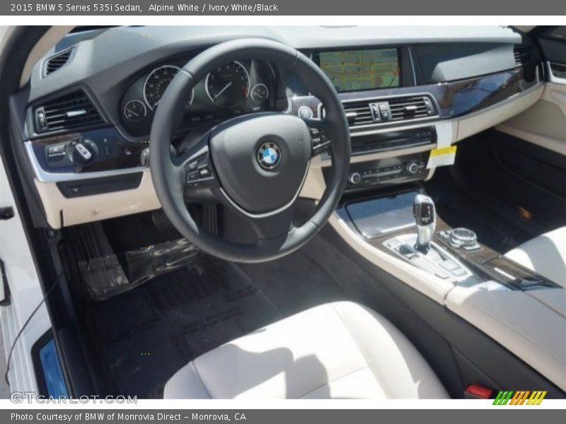 Alpine White / Ivory White/Black 2015 BMW 5 Series 535i Sedan