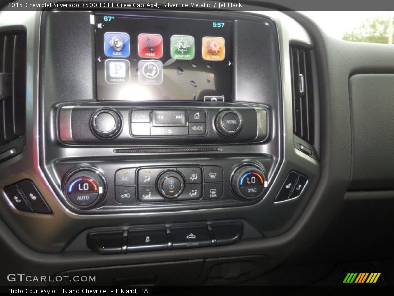 Silver Ice Metallic / Jet Black 2015 Chevrolet Silverado 3500HD LT Crew Cab 4x4