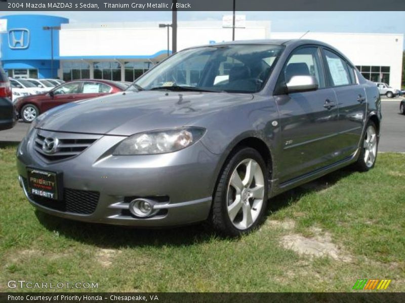 Titanium Gray Metallic / Black 2004 Mazda MAZDA3 s Sedan