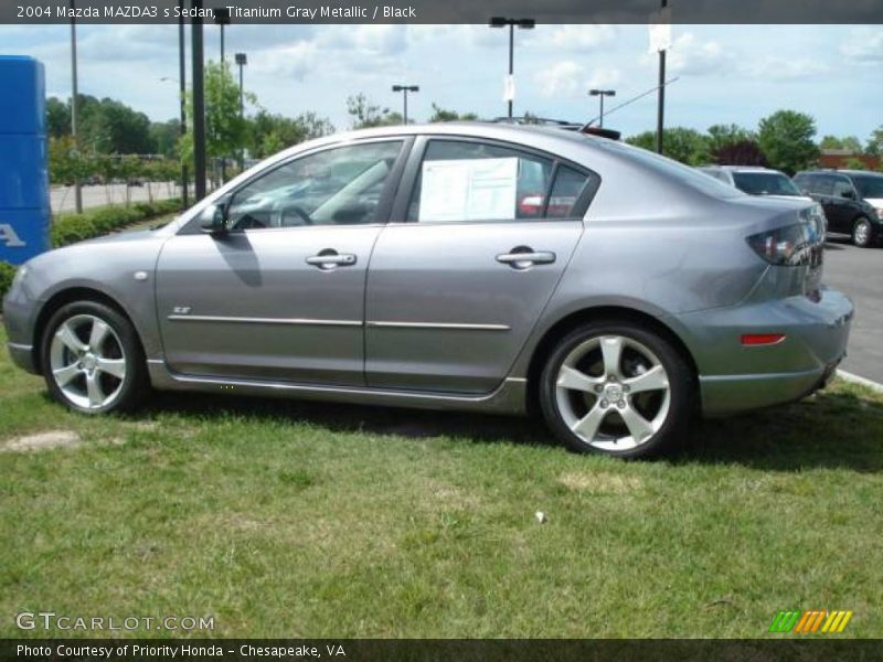 Titanium Gray Metallic / Black 2004 Mazda MAZDA3 s Sedan