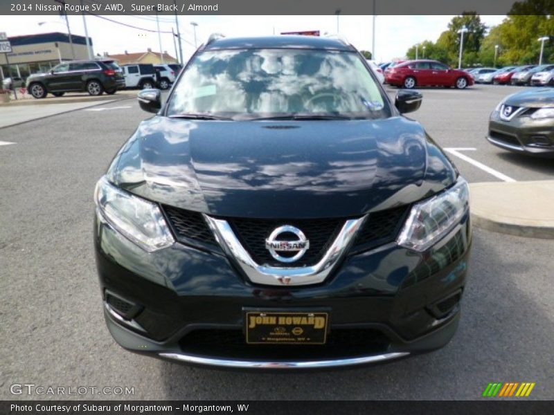Super Black / Almond 2014 Nissan Rogue SV AWD