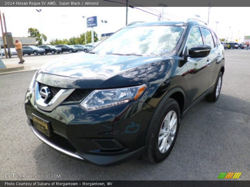 Super Black / Almond 2014 Nissan Rogue SV AWD