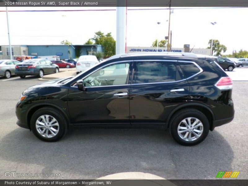 Super Black / Almond 2014 Nissan Rogue SV AWD