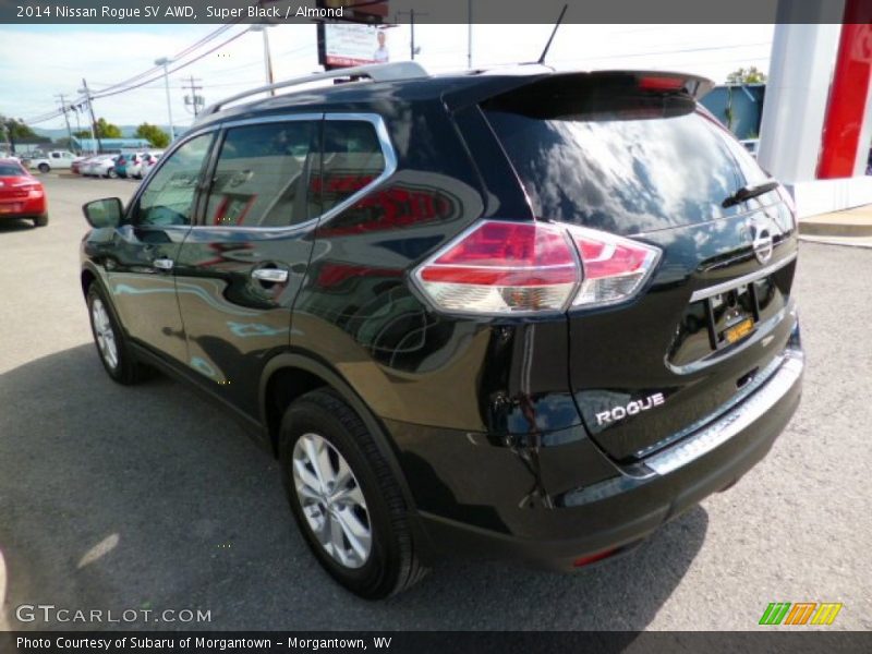 Super Black / Almond 2014 Nissan Rogue SV AWD