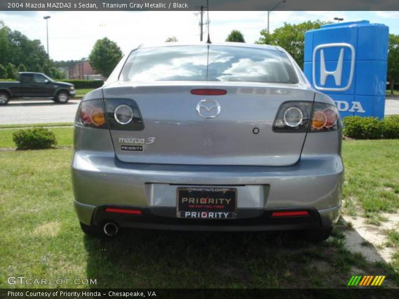 Titanium Gray Metallic / Black 2004 Mazda MAZDA3 s Sedan