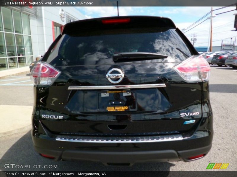 Super Black / Almond 2014 Nissan Rogue SV AWD