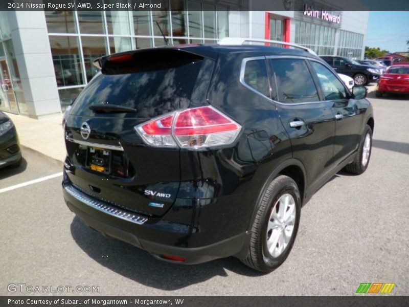 Super Black / Almond 2014 Nissan Rogue SV AWD