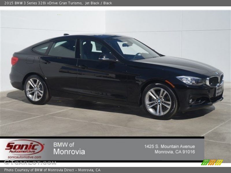 Jet Black / Black 2015 BMW 3 Series 328i xDrive Gran Turismo