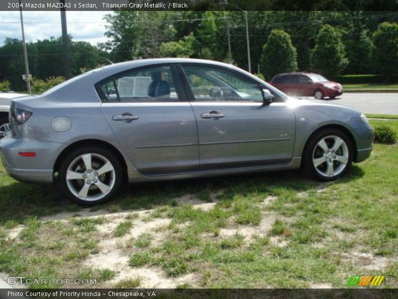 Titanium Gray Metallic / Black 2004 Mazda MAZDA3 s Sedan