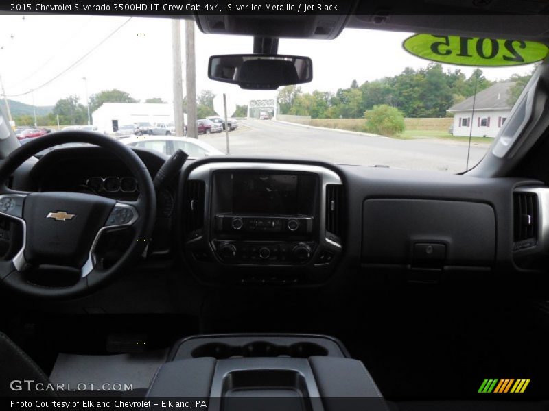 Silver Ice Metallic / Jet Black 2015 Chevrolet Silverado 3500HD LT Crew Cab 4x4