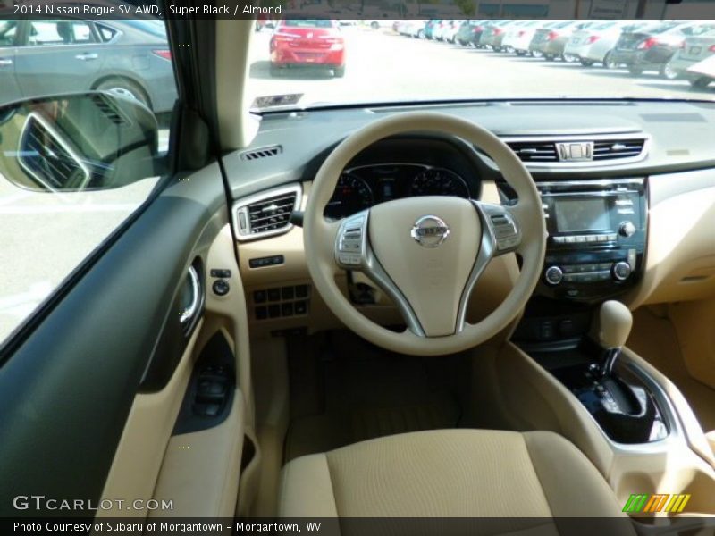 Super Black / Almond 2014 Nissan Rogue SV AWD