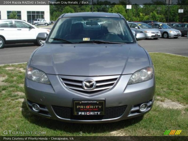 Titanium Gray Metallic / Black 2004 Mazda MAZDA3 s Sedan