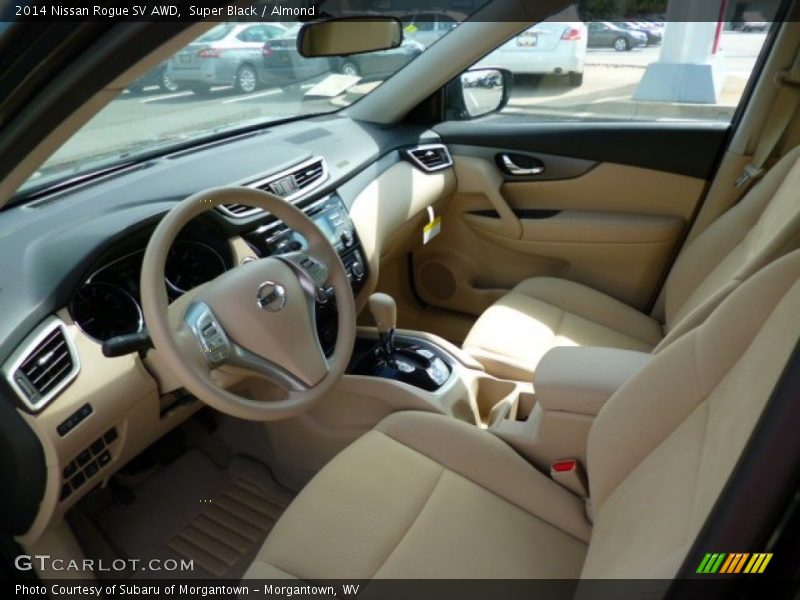 Super Black / Almond 2014 Nissan Rogue SV AWD