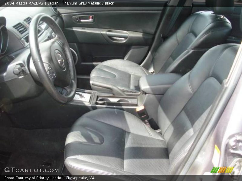 Titanium Gray Metallic / Black 2004 Mazda MAZDA3 s Sedan