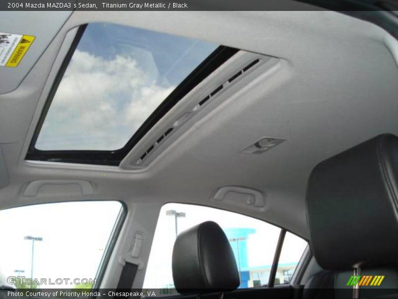 Titanium Gray Metallic / Black 2004 Mazda MAZDA3 s Sedan