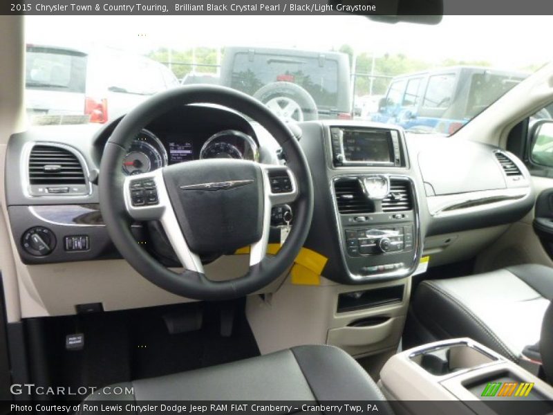 Black/Light Graystone Interior - 2015 Town & Country Touring 
