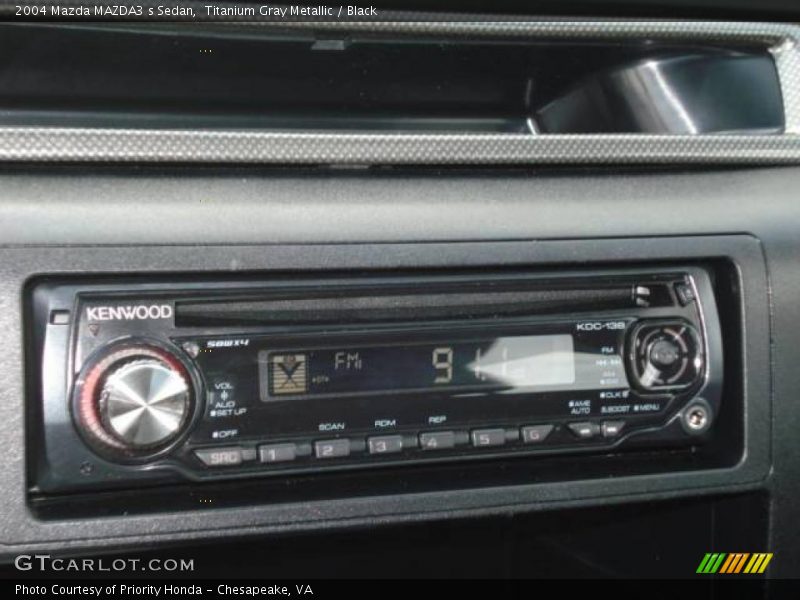 Titanium Gray Metallic / Black 2004 Mazda MAZDA3 s Sedan