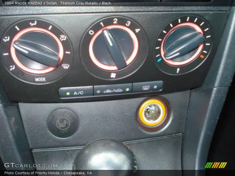 Titanium Gray Metallic / Black 2004 Mazda MAZDA3 s Sedan