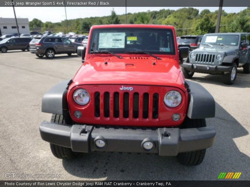 Firecracker Red / Black 2015 Jeep Wrangler Sport S 4x4
