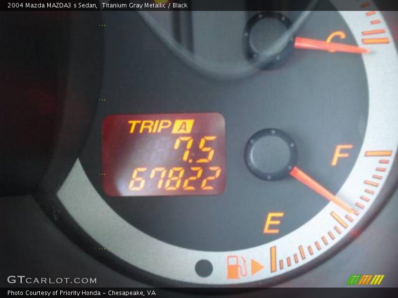 Titanium Gray Metallic / Black 2004 Mazda MAZDA3 s Sedan