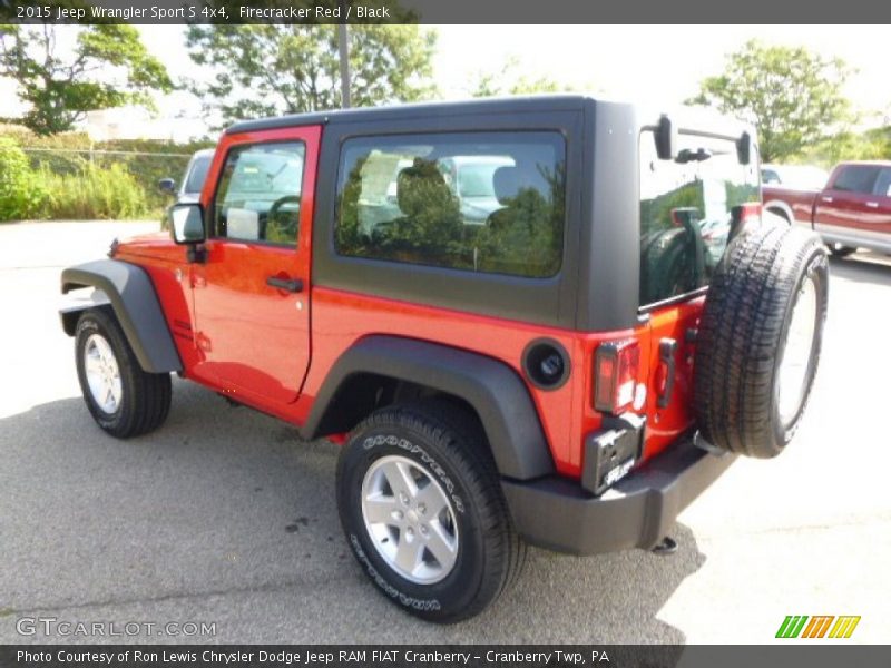 Firecracker Red / Black 2015 Jeep Wrangler Sport S 4x4