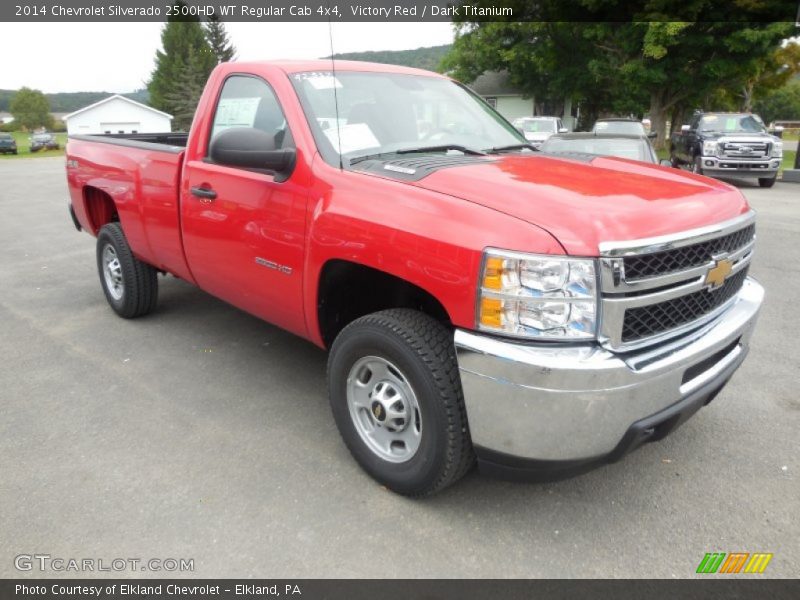 Victory Red / Dark Titanium 2014 Chevrolet Silverado 2500HD WT Regular Cab 4x4