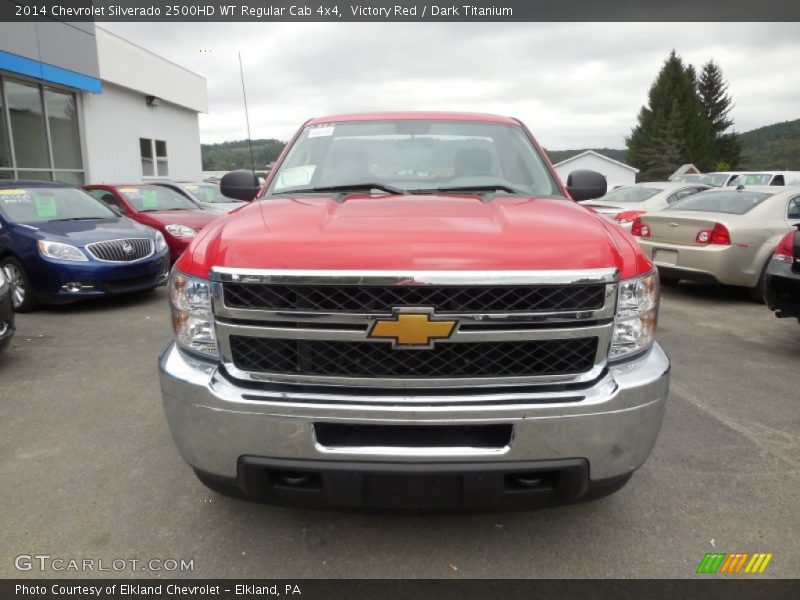 Victory Red / Dark Titanium 2014 Chevrolet Silverado 2500HD WT Regular Cab 4x4