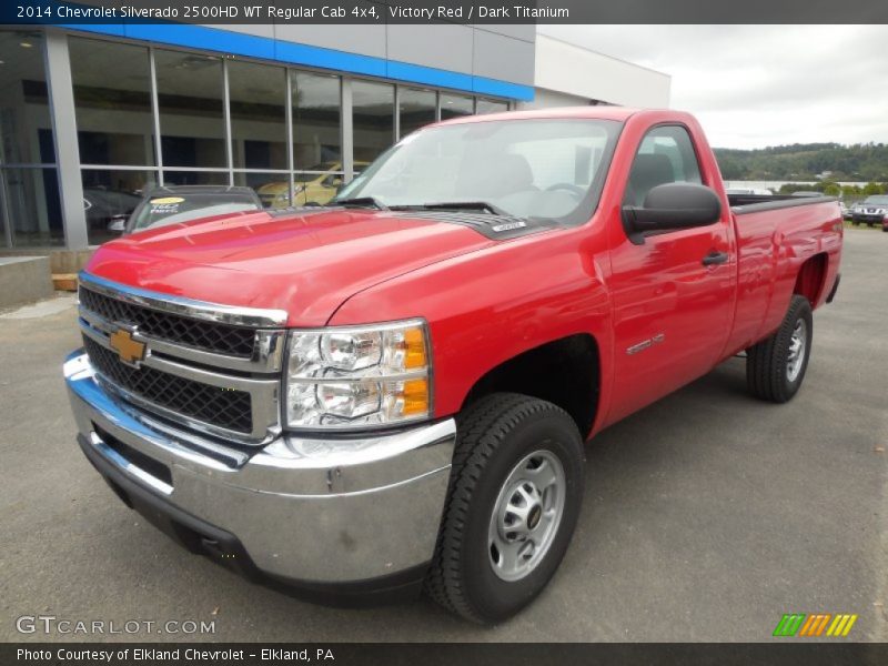 Victory Red / Dark Titanium 2014 Chevrolet Silverado 2500HD WT Regular Cab 4x4