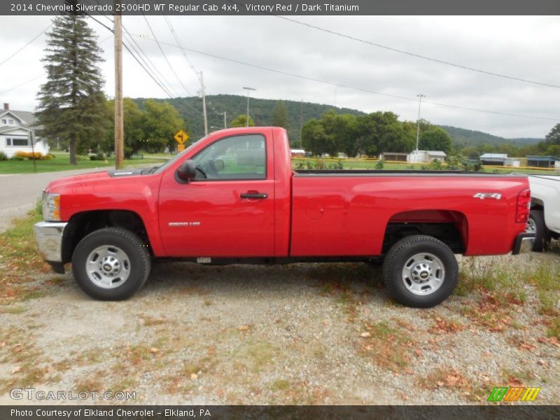 Victory Red / Dark Titanium 2014 Chevrolet Silverado 2500HD WT Regular Cab 4x4