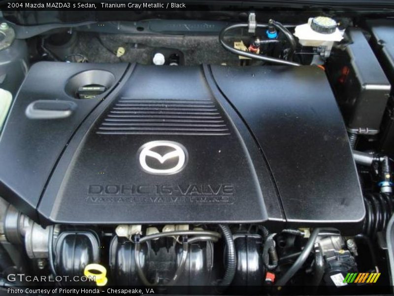 Titanium Gray Metallic / Black 2004 Mazda MAZDA3 s Sedan