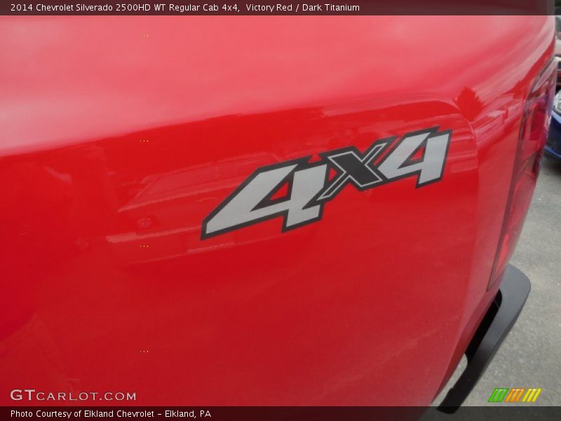 Victory Red / Dark Titanium 2014 Chevrolet Silverado 2500HD WT Regular Cab 4x4