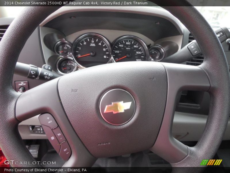 Victory Red / Dark Titanium 2014 Chevrolet Silverado 2500HD WT Regular Cab 4x4