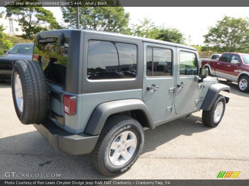 Anvil / Black 2015 Jeep Wrangler Unlimited Sport S 4x4