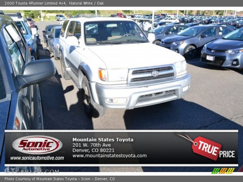 Natural White / Oak 2000 Toyota 4Runner Limited 4x4