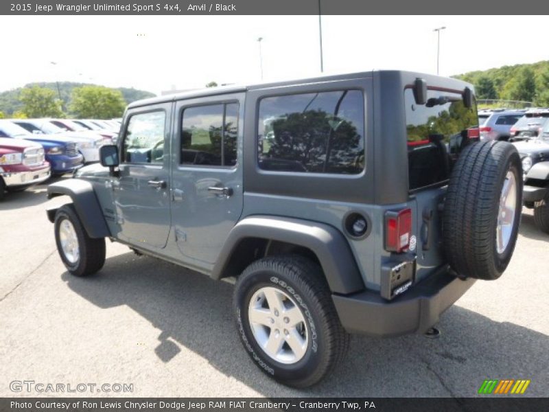 Anvil / Black 2015 Jeep Wrangler Unlimited Sport S 4x4