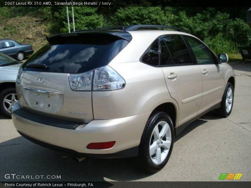 Savannah Beige Metallic / Ivory 2007 Lexus RX 350 AWD
