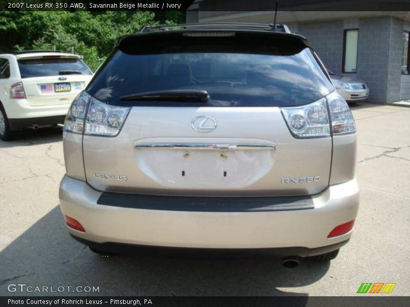 Savannah Beige Metallic / Ivory 2007 Lexus RX 350 AWD