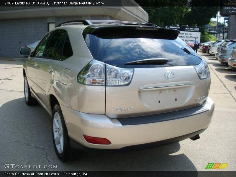 Savannah Beige Metallic / Ivory 2007 Lexus RX 350 AWD
