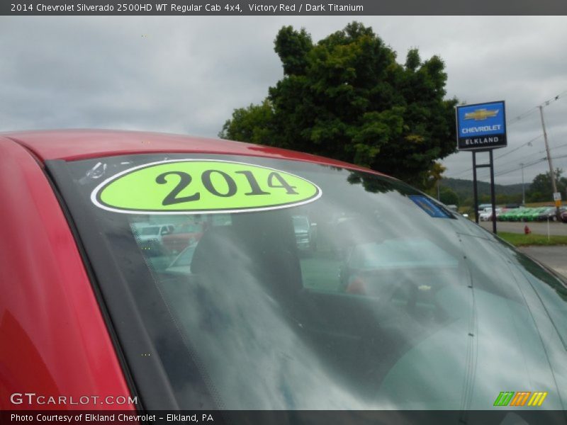Victory Red / Dark Titanium 2014 Chevrolet Silverado 2500HD WT Regular Cab 4x4