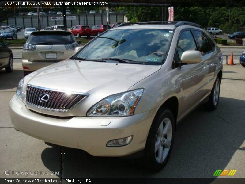 Savannah Beige Metallic / Ivory 2007 Lexus RX 350 AWD